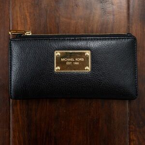Michael Kors Black Leather Wallet